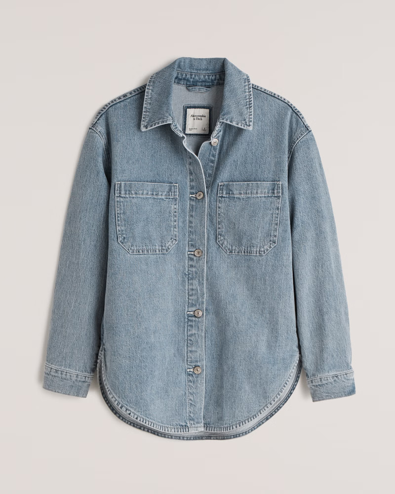 Denim Shirt Jacket | Abercrombie & Fitch (US)