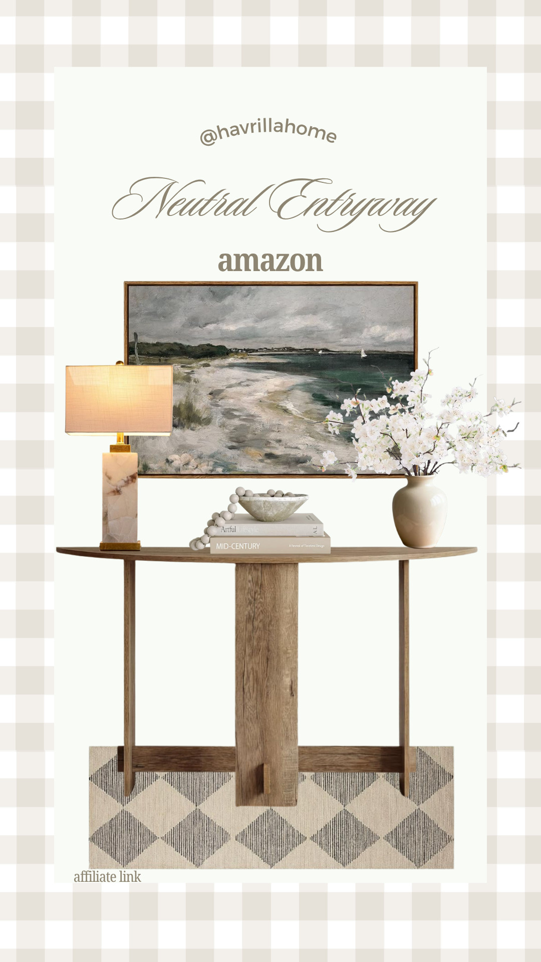 Neutral entryway decor, amazon home decor, entryway table styling, console table decor, neutral home aesthetic, coastal wall art, landscape artwork framed, marble table lamp, faux cherry blossom stems, decorative vase neutral, coffee table books decor, wood console table, neutral rug runner, modern farmhouse entryway, elegant home styling, amazon furniture finds, minimalist entryway decor, organic modern home, foyer decorating ideas, warm neutral interiors

#LTKHome