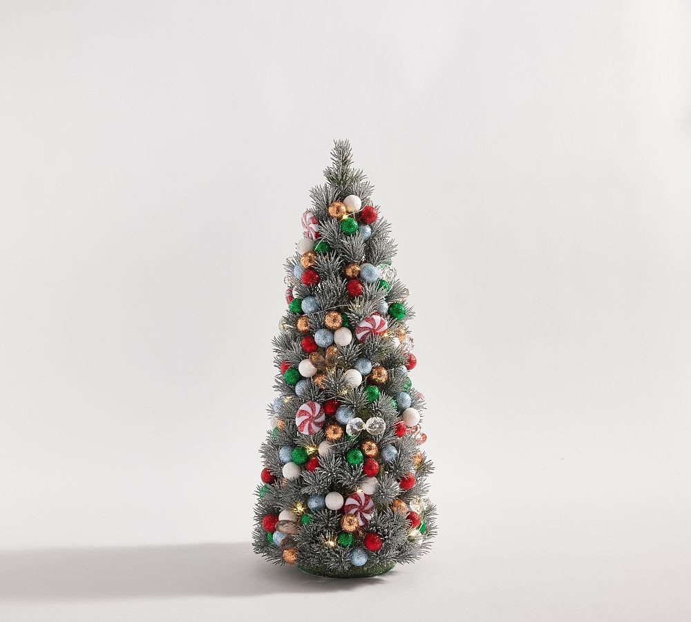 Peppermint Twist Bauble Tree | Pottery Barn (US)