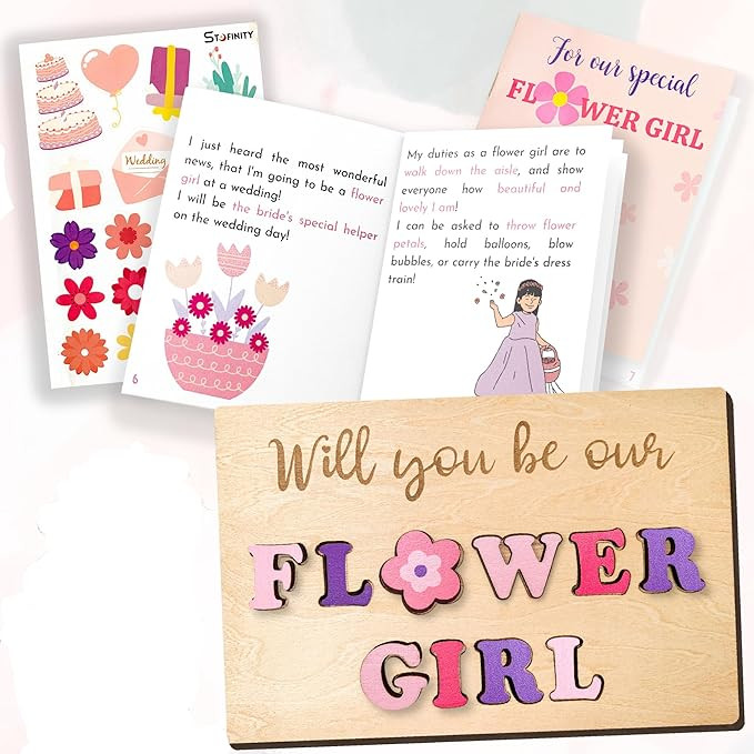 Flower Girl Proposal Gifts - Will You Be My Flower Girl Gift Set, Asking Flowers Girls Gifts From... | Amazon (US)