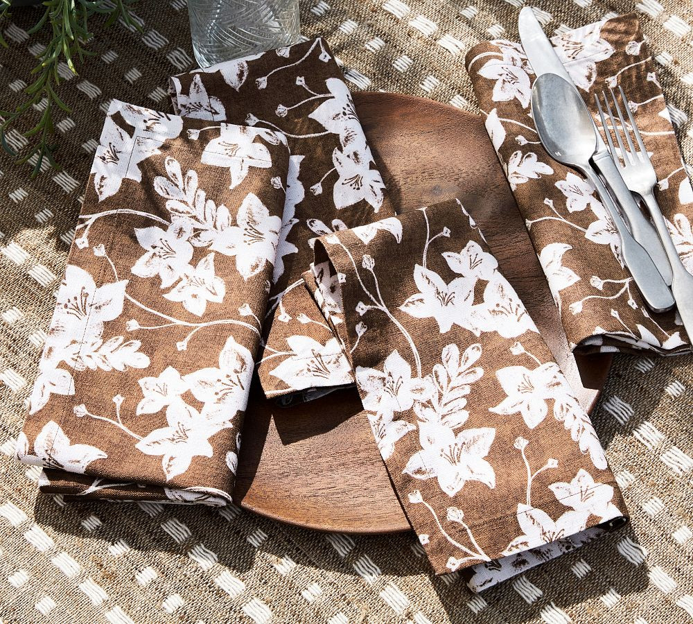 Sweet July Organic Cotton Napkins - Set of 4 | Pottery Barn (US)