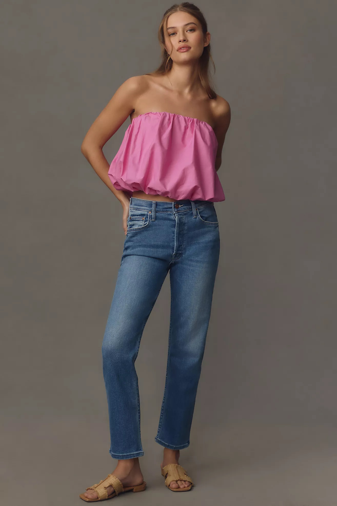 MOTHER The Tomcat High-Rise Straight-Leg Jeans | Anthropologie (US)
