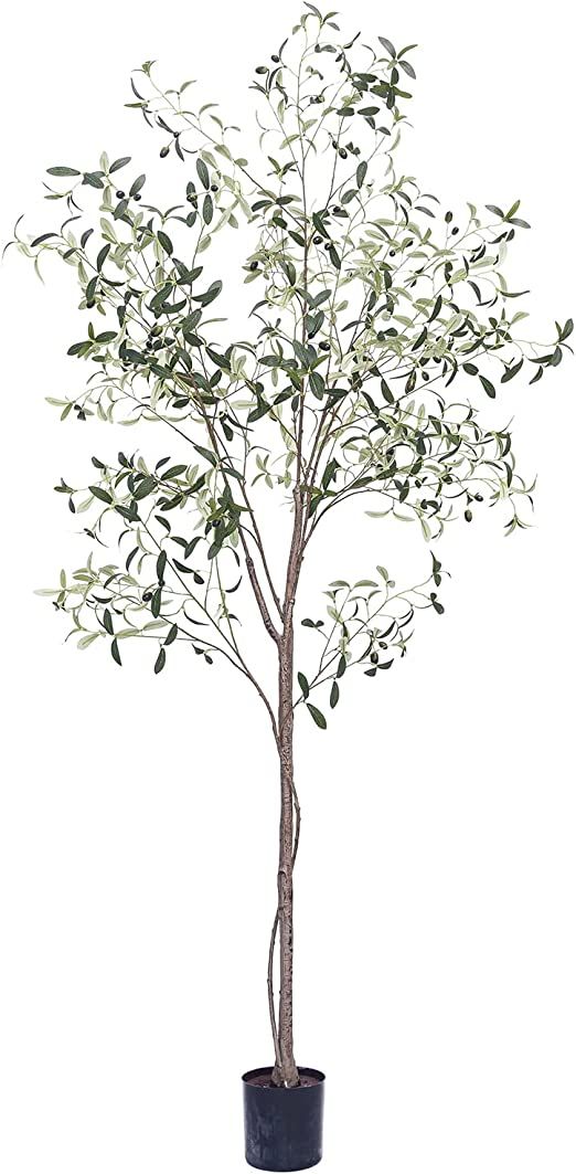Phimos 7FT Artificial Olive Tree (82") Tall Fake Potted Olive Tree with Planter Large Faux Olive ... | Amazon (US)