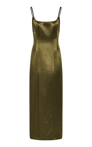 Sammy Fitted Satin Midi Dress | Moda Operandi (Global)
