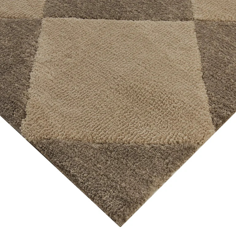 Better Homes & Gardens Brown Diamond Indoor 8' x 10' Area Rug | Walmart (US)