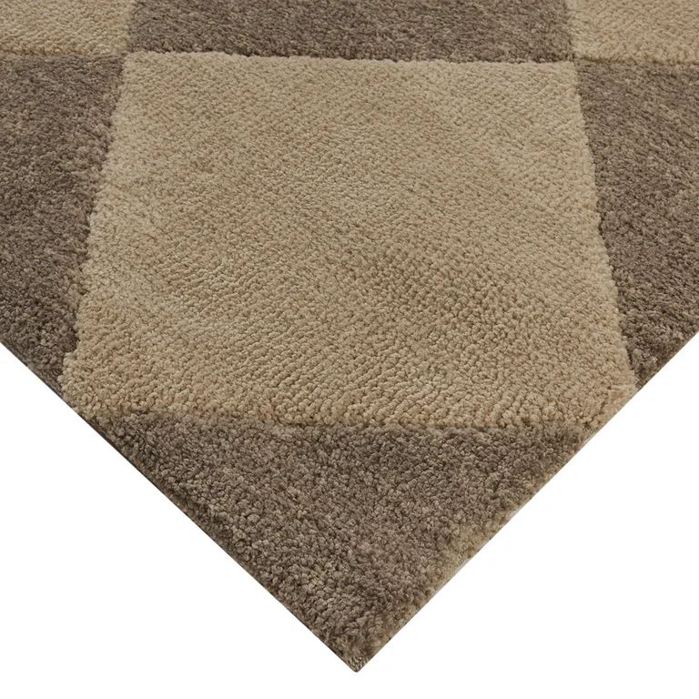 Better Homes & Gardens Brown Diamond Indoor 8' x 10' Area Rug - Walmart.com | Walmart (US)