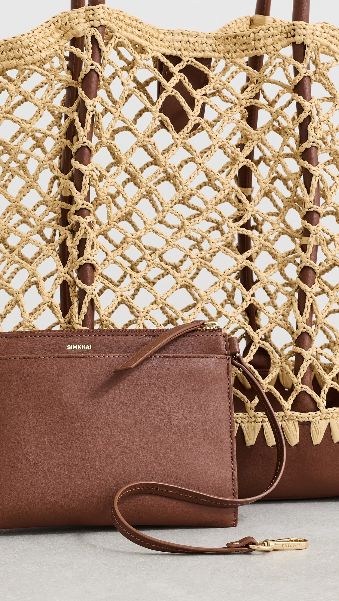 Caspian Raffia Combo Tote Bag | Shopbop