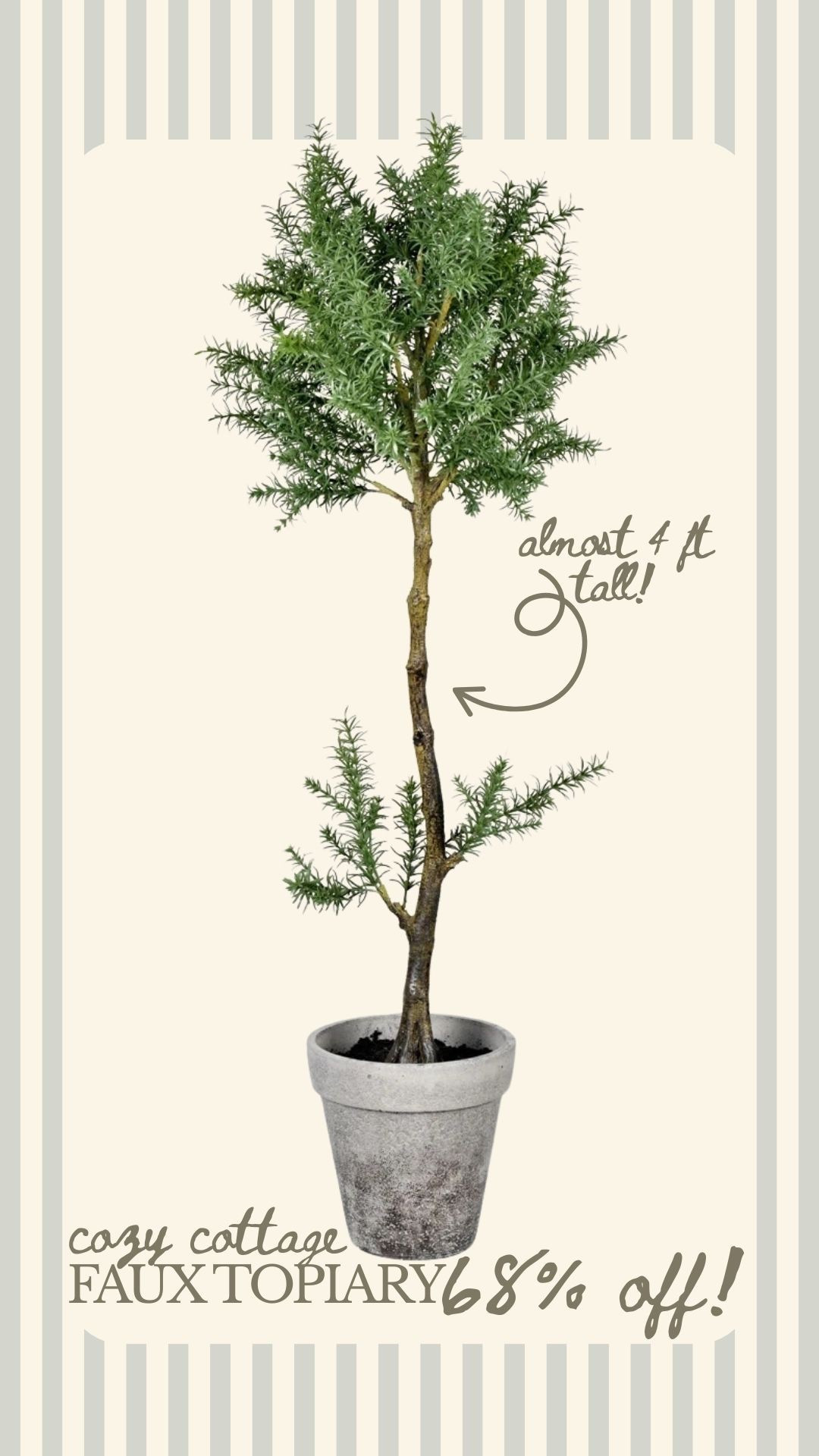 Love a good faux topiary and this one is on a major sale right now! 

#LTKSeasonal #LTKSaleAlert #LTKHome