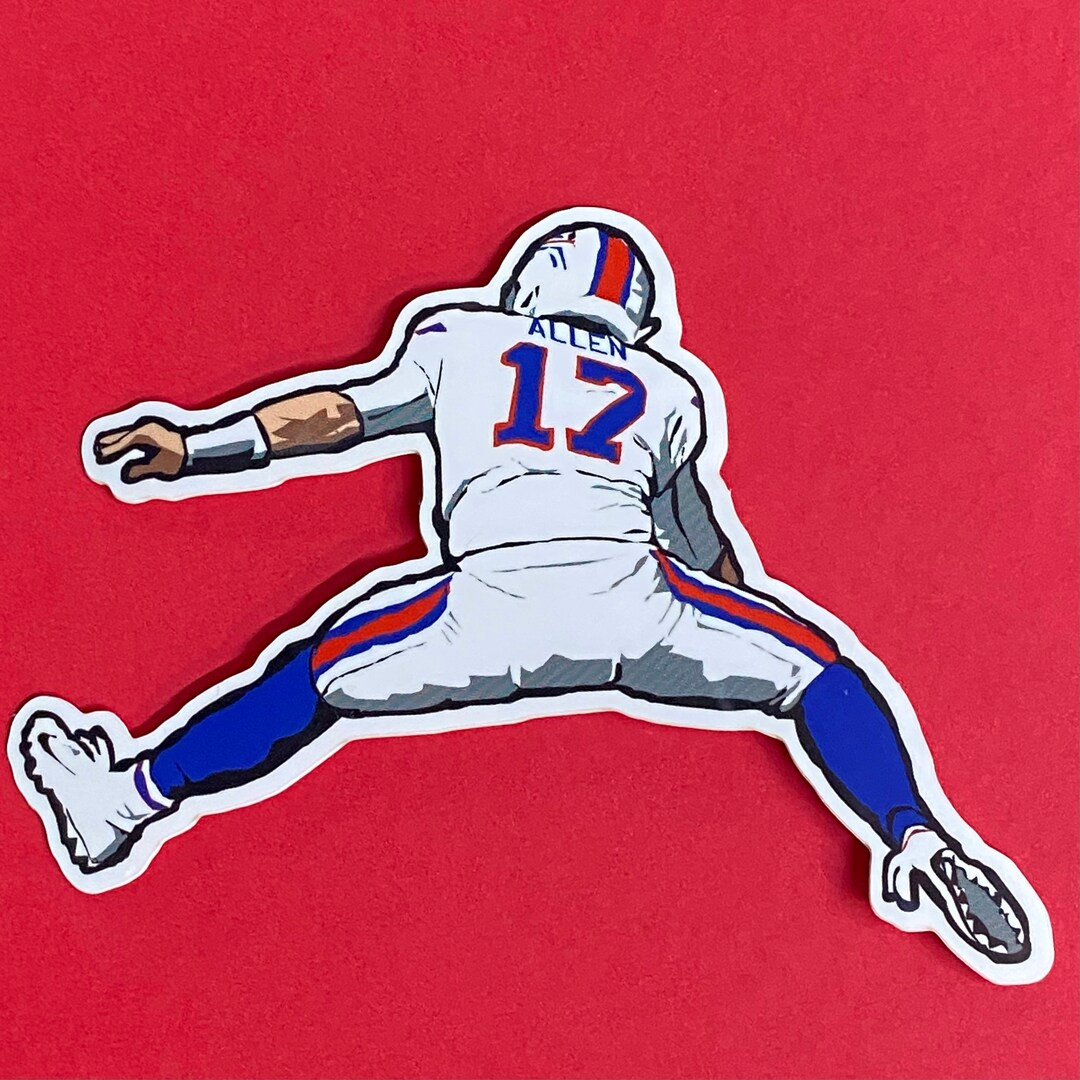 JOSH ALLEN Buffalo Bills Jumping Sticker Weatherproof Vinyl Hydroflask Decal | Etsy (US)