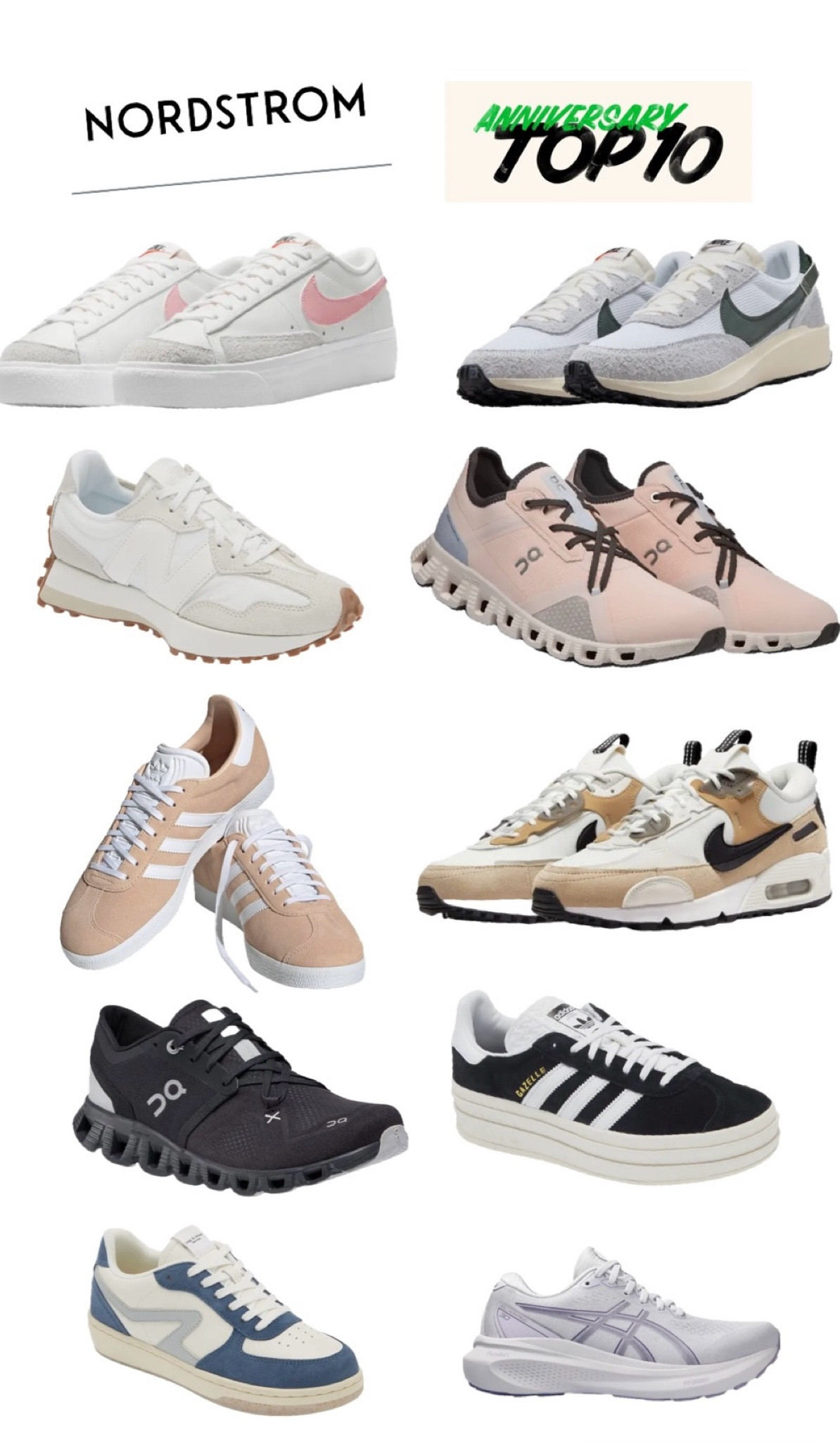Nordstrom Anniversary sale too 10 sneakers 

#LTKSummerSales #LTKShoeCrush #LTKxNSale