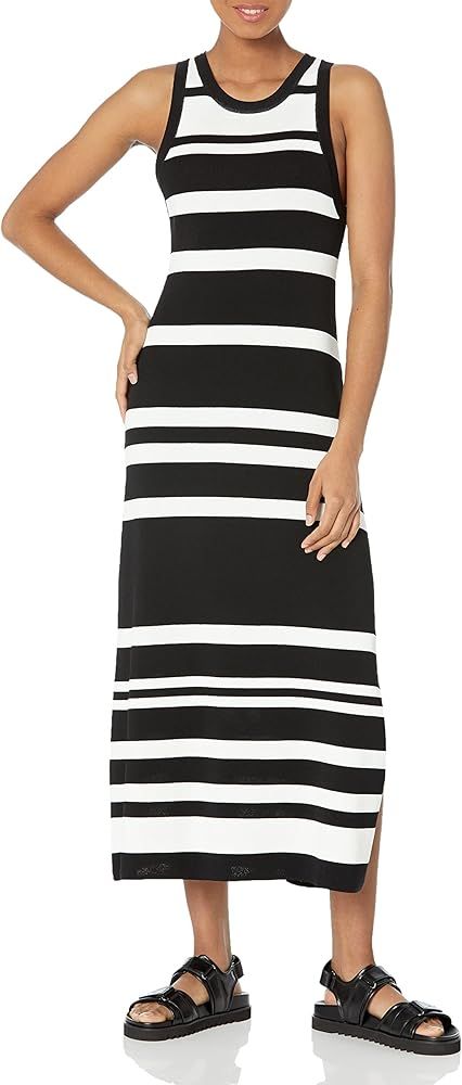 The Drop Women's Gabriela High-Neck Cut-In A-Line Side Slit Maxi Sweater Dress | Amazon (US)