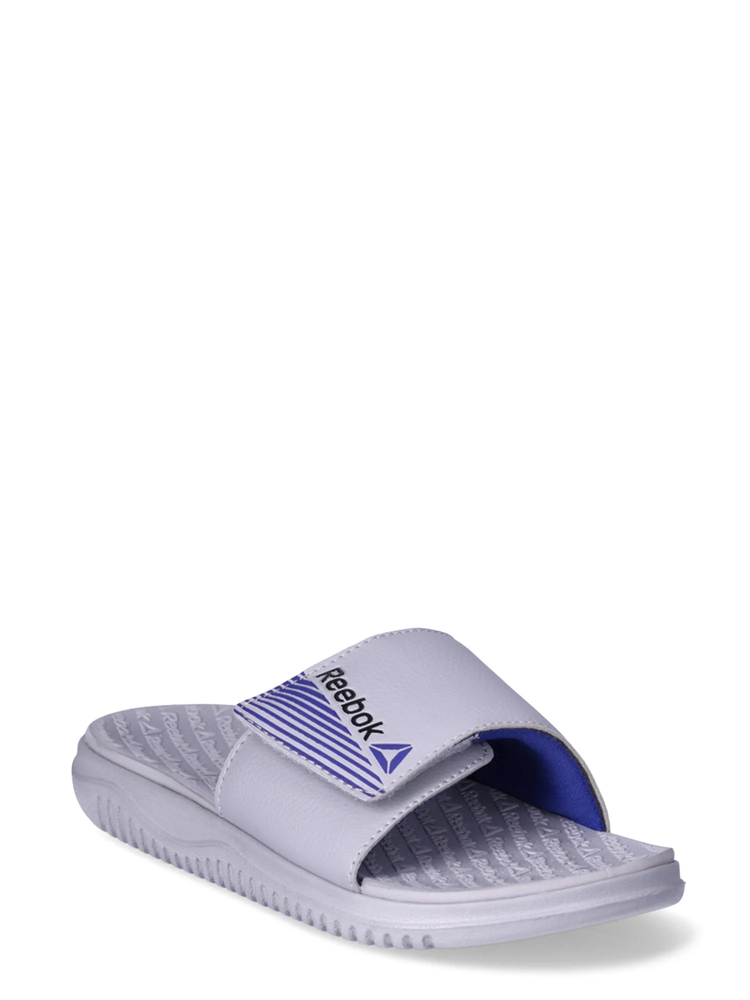 Reebok Boys Dual Density Comfort Slide Sandals with Adjustable Strap, Sizes 13-6 | Walmart (US)