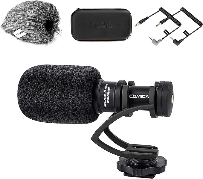 Camera Microphone,Comica CVM-VM10II Professional Video Microphone with Shock Mount, Deadcat,Compa... | Amazon (US)
