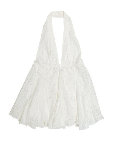 Eyelet Embroidered Mini Dress For Women | TJ Maxx