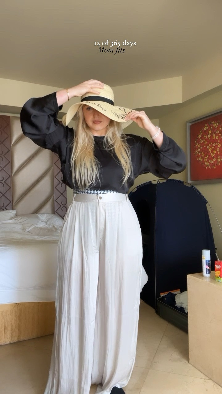 Where do I even start today I wore my fave new white dress with cutouts that’s perfect for vacation outfit, spring day looks and could be dressed up for date night,, it’s super light wait with a modest lining (that wasn’t too tight and didn’t ride up) 🤌🏼 I paired it with my fave stud sandal that goes with everything and a little raffia clutch bag. My first look has a retro swim suit I love the full coverage butt for family pool days and it’s stunning as a bodysuit. The pants I can’t link here they are from b.freedom and imo are a tad too long but the fabric is stunning and would be fine with a wedge or heel (I’m 5”9 for reference) I’m wearing an XL in everything 

#LTKtravel #LTKswim #LTKSeasonal