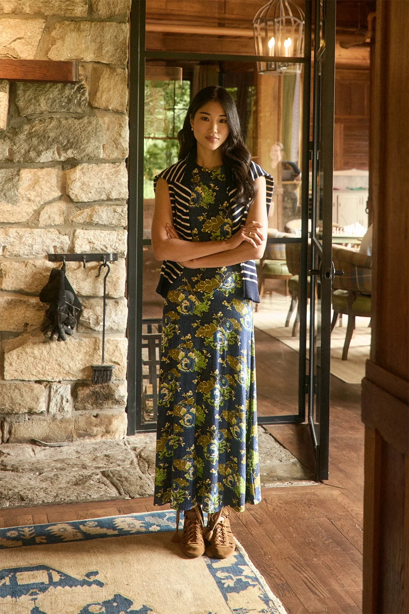Barker Dress | Floral Sleeveless Midi Dress | Hunter Bell | Hunter Bell