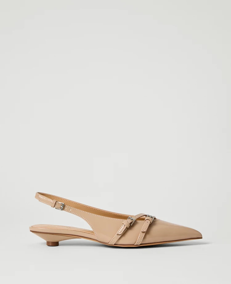 Strappy Patent Slingback Pump | Ann Taylor