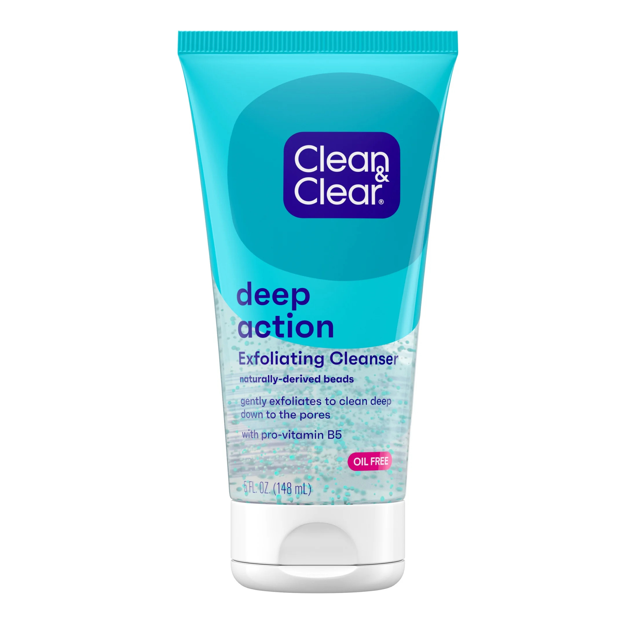 Clean & Clear Deep Action Exfoliating Face Wash, 5 fl. oz | Walmart (US)