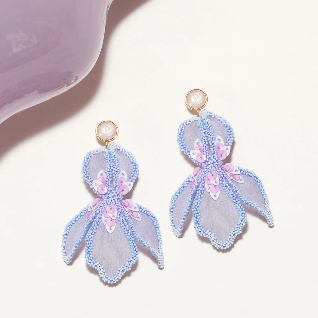 Rosana Lux Earrings Lilac | Mignonne Gavigan