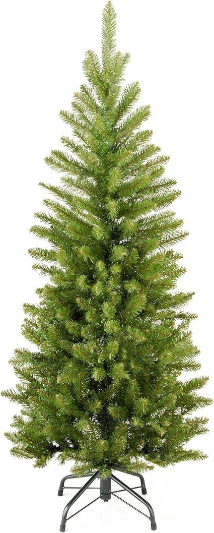 National Tree Company Artificial Slim Christmas Tree, Green, Kingswood Fir, Includes Stand, 4 Fee... | Amazon (US)