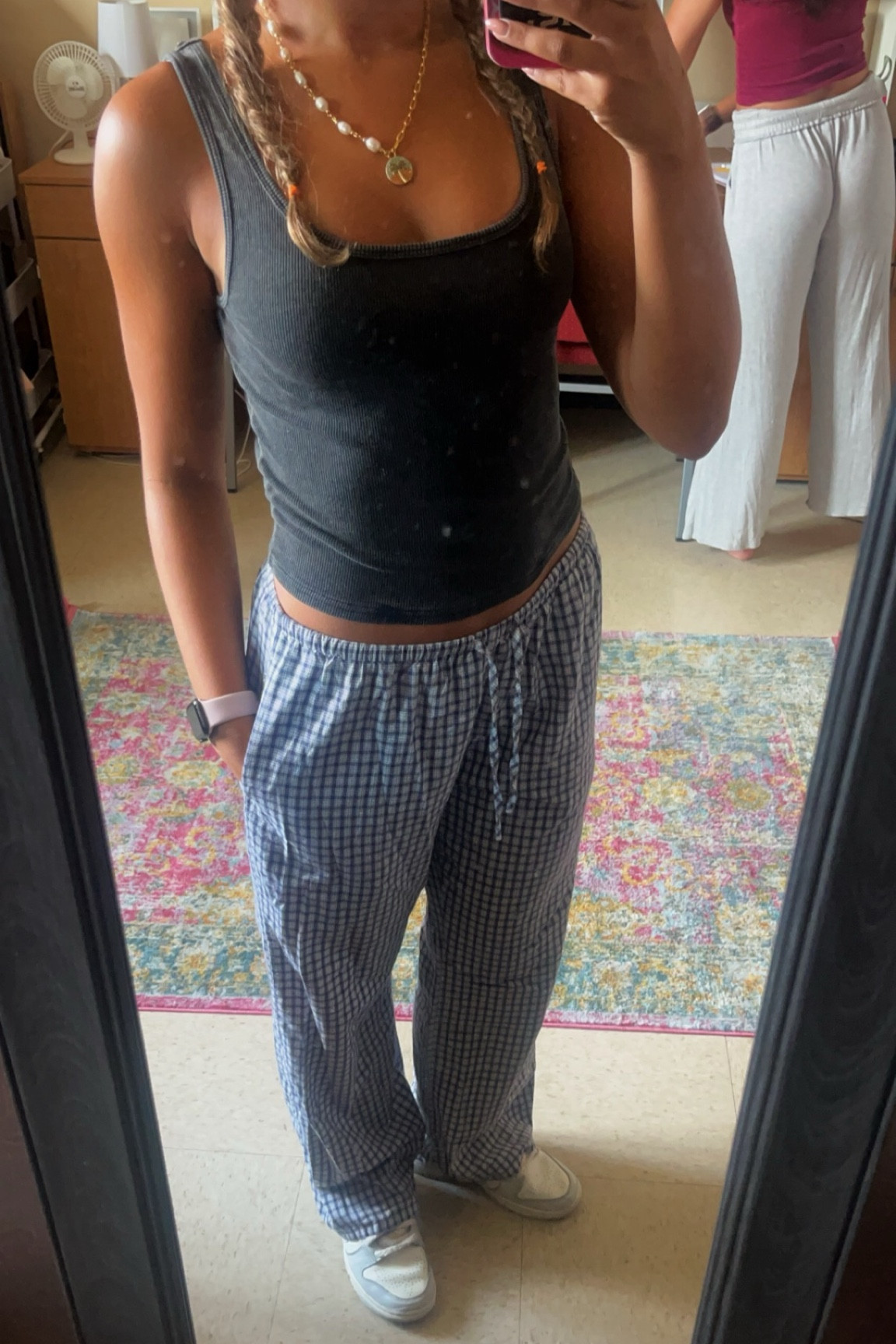 Chill college class outfit. John galt brandy pj pants, low rise linen, square neck tank top 

#LTKFindsUnder50 #LTKSeasonal #LTKStyleTip