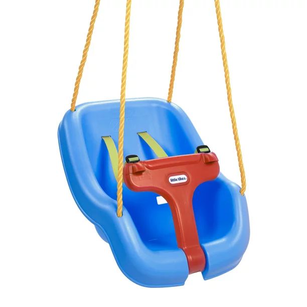 Little Tikes 2-in-1 Snug 'n Secure Blue Swing for Baby and Toddlers, Ages 9 Months - 4 Years | Walmart (US)