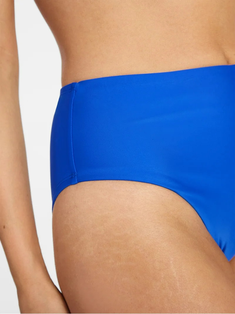 Time and Tru Women's and Women's Plus Size High Rise Bikini Bottoms, Sizes XS-3X | Walmart (US)