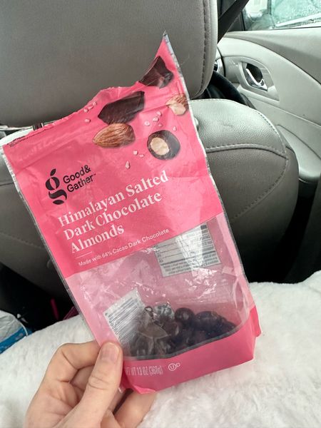 My kids are obsessing over freeze dried candy 🤢.  I’ll stick with the dark chocolate almonds!!  These Target ones with a hint of Himalayan salt are so so good!!  