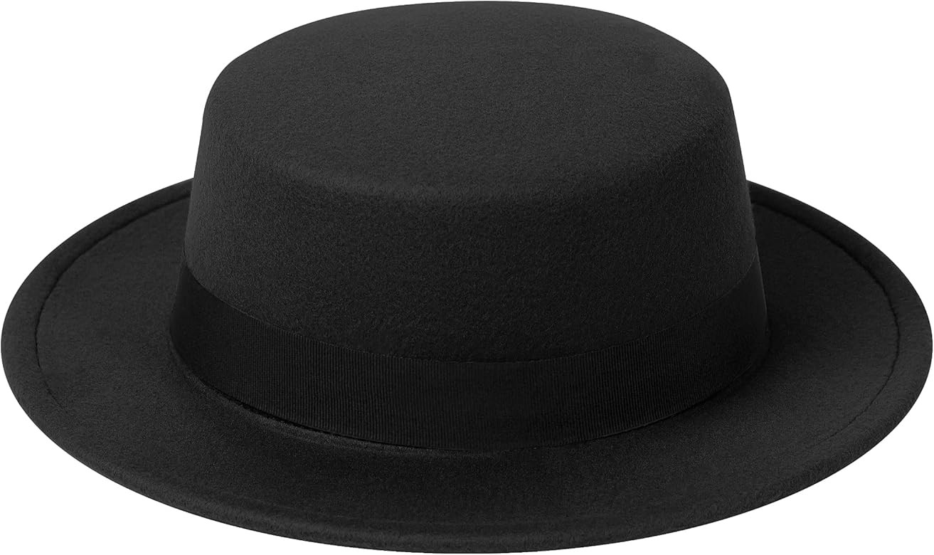 Fedora Hats for Men Women Pork Pie Hats Flat top Hats Boater hat Wide Brim Hats for Men Women | Amazon (US)