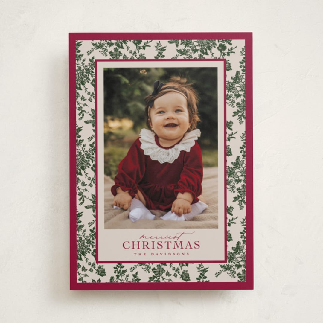 Merry Floral Toile | Minted