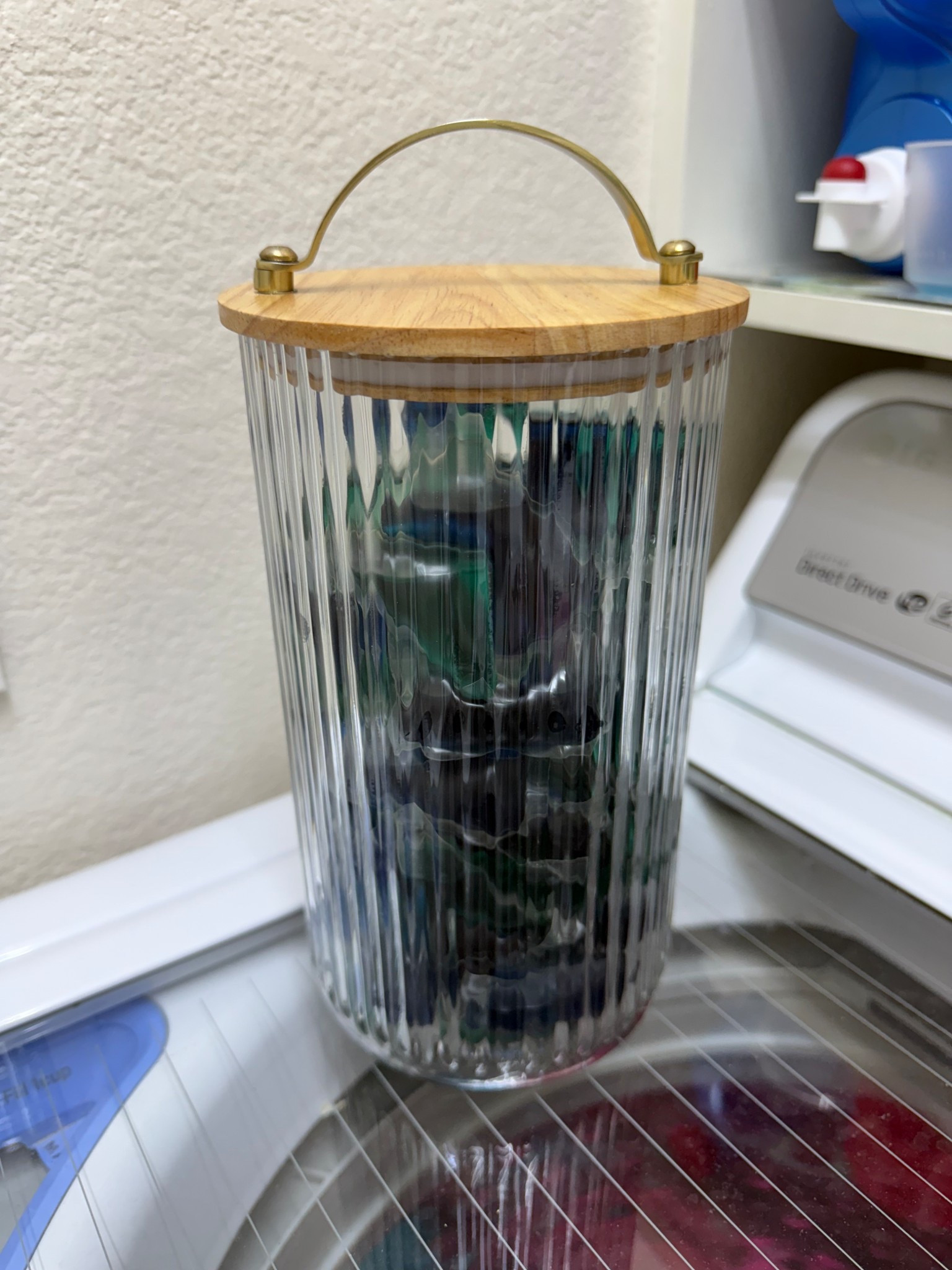 The cutest glass jar for laundry pods - this is the 64 oz size 

#LTKHome