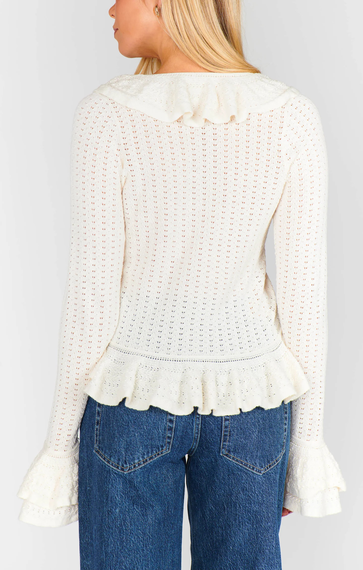 Marley Top ~ Cream Pointelle Knit | Show Me Your Mumu