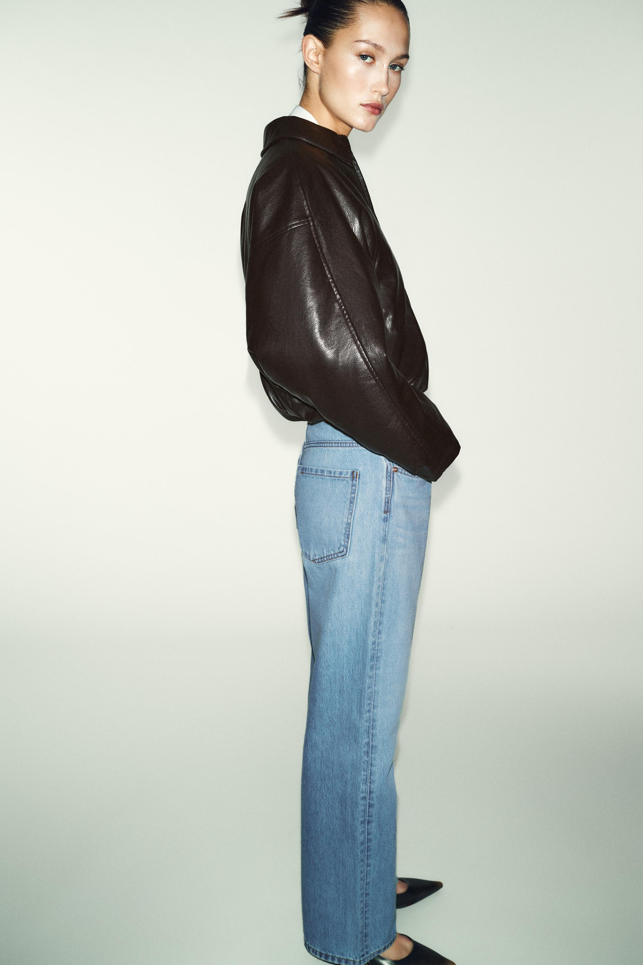 Z1975 STRAIGHT HIGH-WAIST LONG LENGTH JEANS | Zara UK