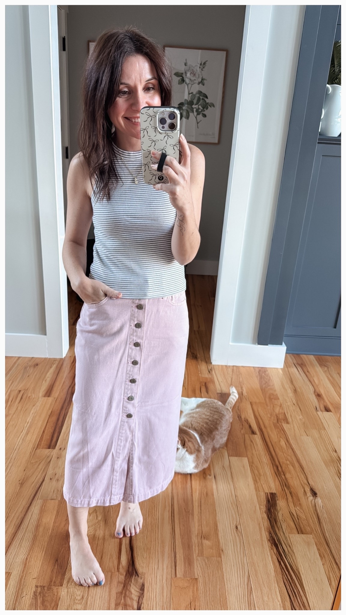 PINK MIDI SKIRT YES PLZ!

#LTKWorkwear #LTKOver40 #LTKPetite