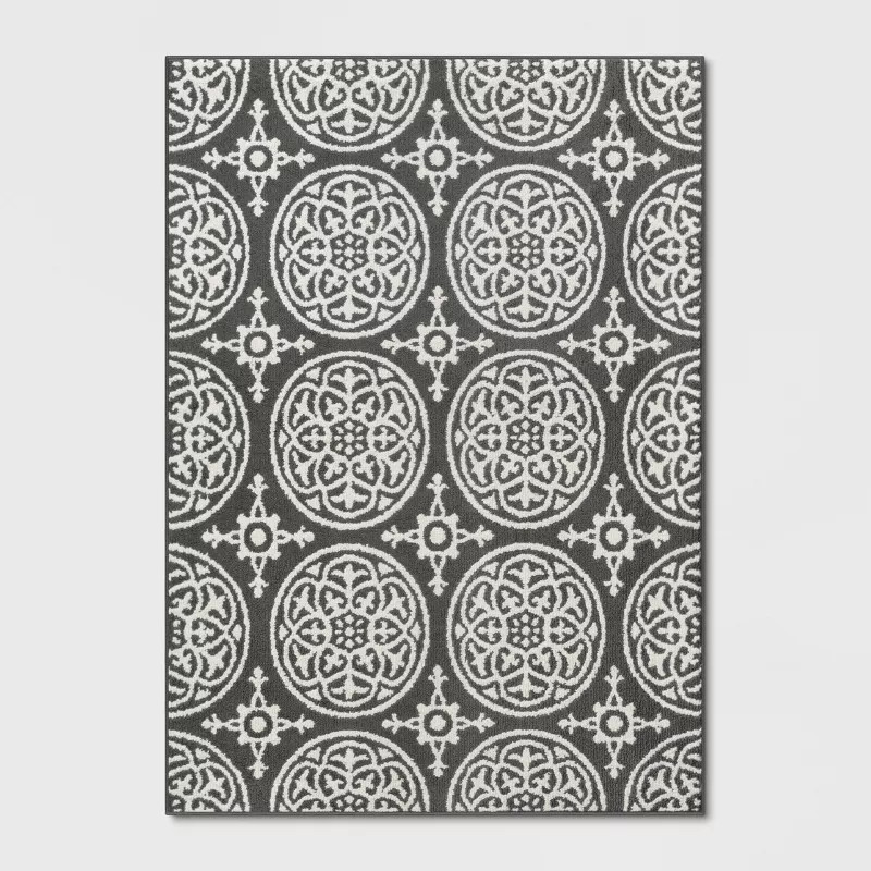 Medallion Washable Tufted And Hooked Rug - Threshold™ | Target