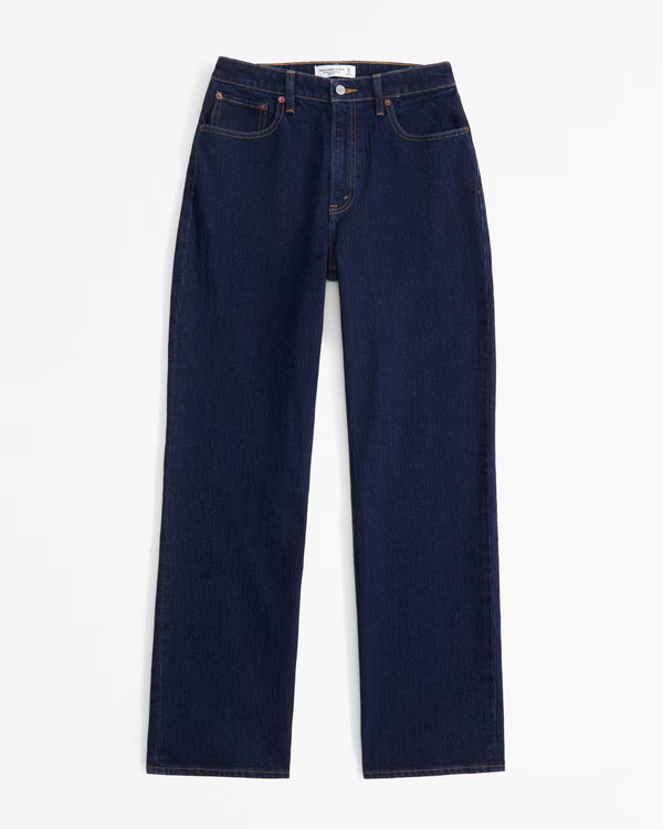 Curve Love High Rise 90s Relaxed Jean | Abercrombie & Fitch (US)