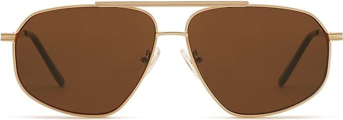 SOJOS Retro Hexagon Aviator Sunglasses for Women Men Trendy Vintage UV400 Protection Shades SJ120... | Amazon (US)