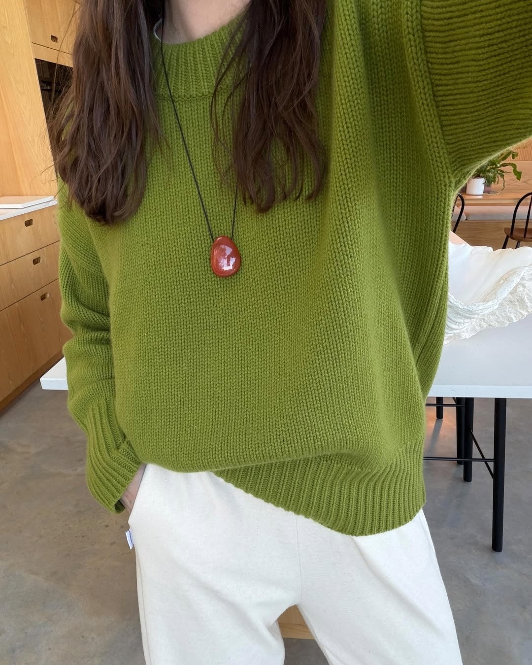 Styling olive green for spring. Jumper is old La Ligne and balloon trousers from Le Bon Shoppe

#LTKspring #LTKstyletip