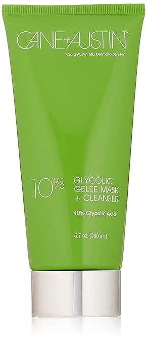 CANE + AUSTIN 10% Glycolic Acid Gelée Mask + Cleanser, 2-in-1 Face Cleanser and Exfoliator, 6.7 ... | Amazon (US)