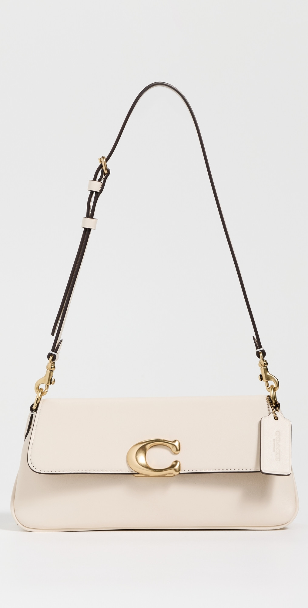 Coach Refined Calf Leather Jet Shoulder Bag Chalk One Size | Shopbop