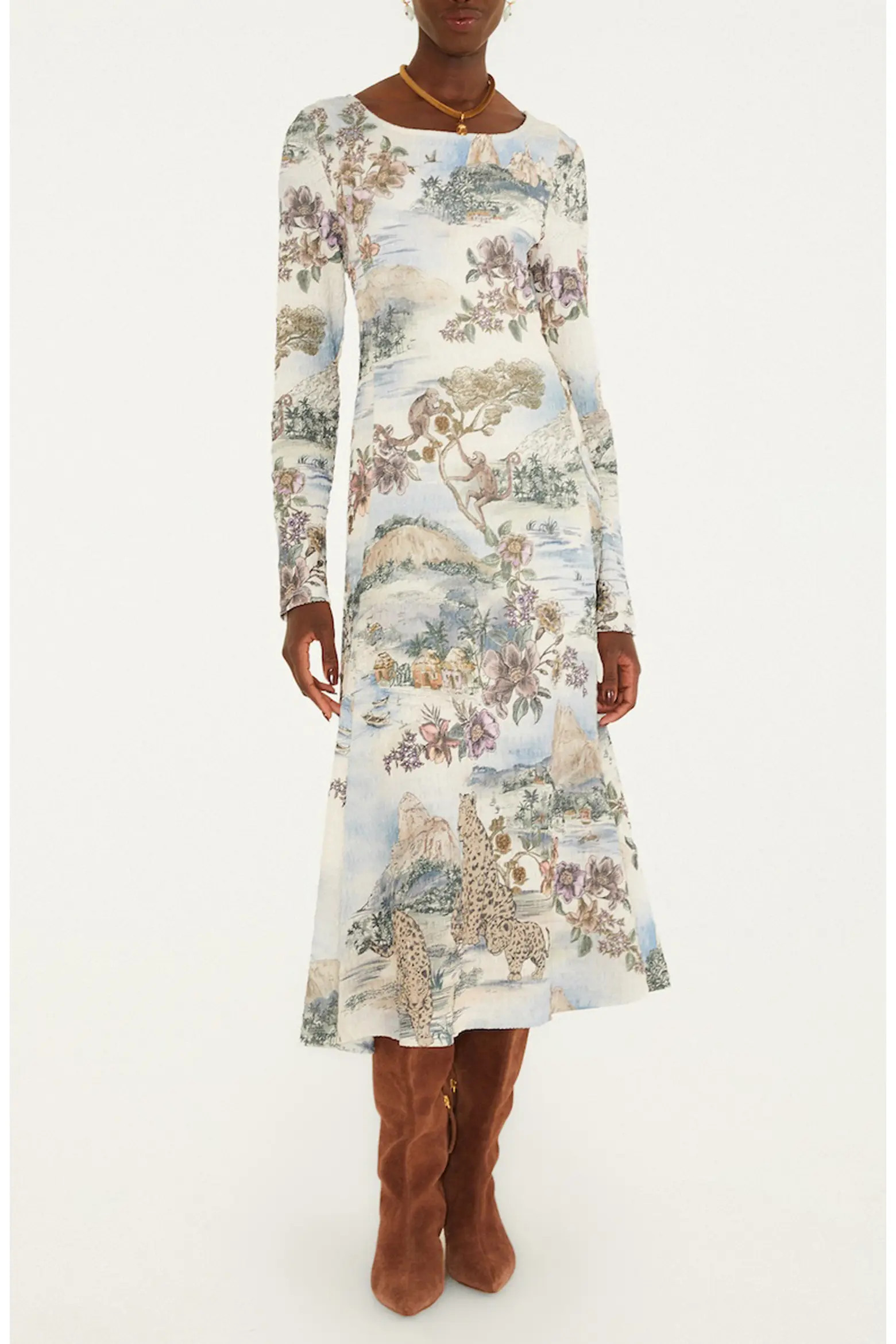 FARM Rio Toile De Rio Winter White Dress (Women) | Nordstrom | Nordstrom