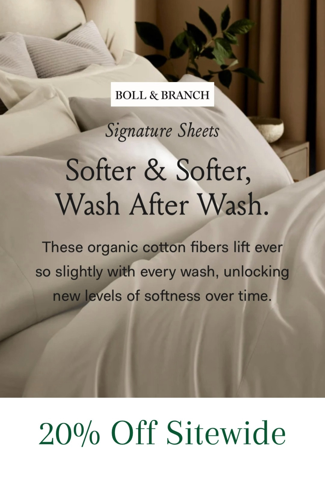 BOLL & BRANCH

Soft bedding, Soft Sheets, Comfortable sheets, Sheets on Sale, Bedding on sale, Signature sheets #LTKSale 

#LTKsalealert #LTKhome