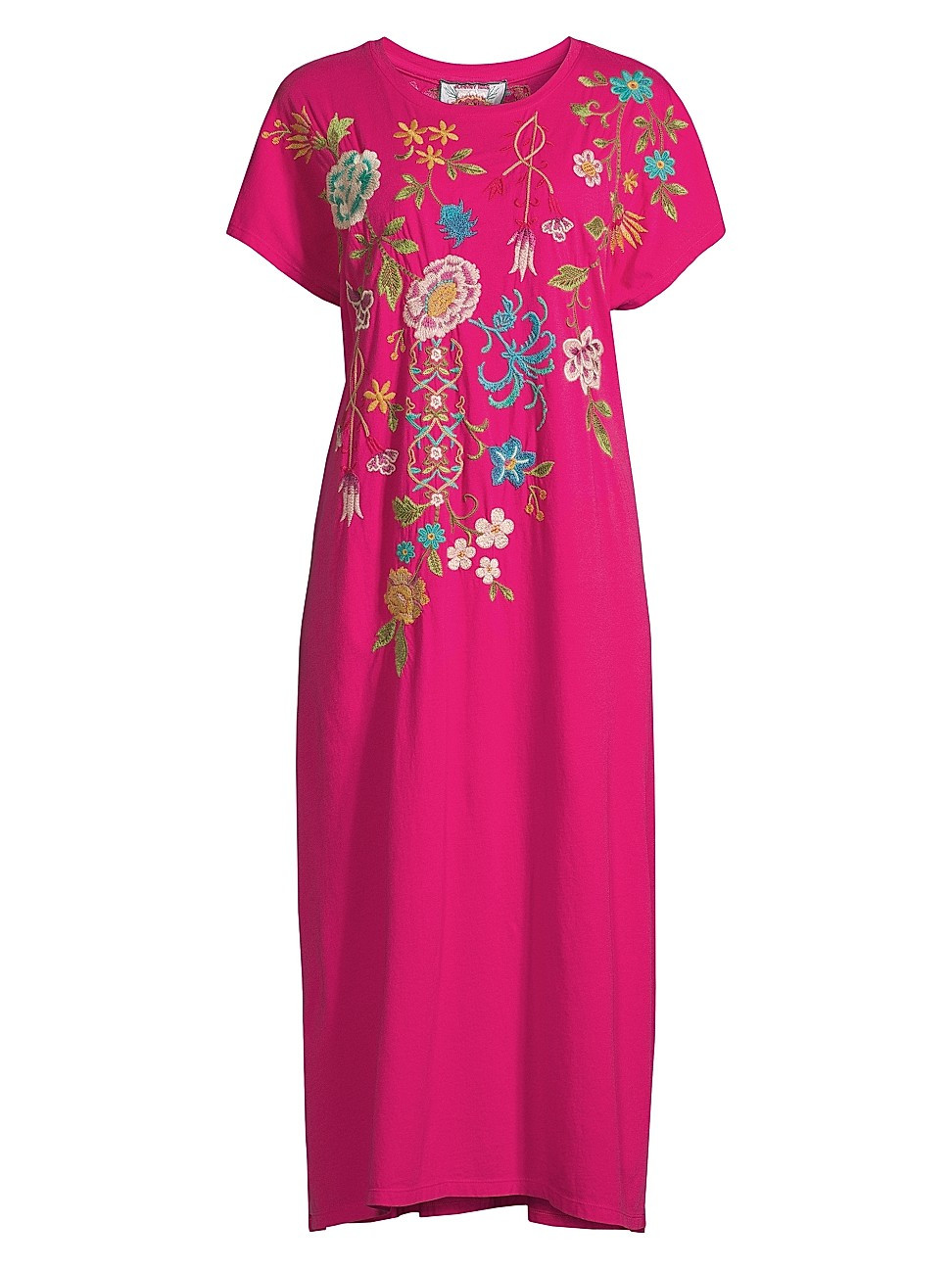 Women's Sheri Embroidered Cotton T-Shirt Dress - Ultra Pink - Size XS | Saks Fifth Avenue
