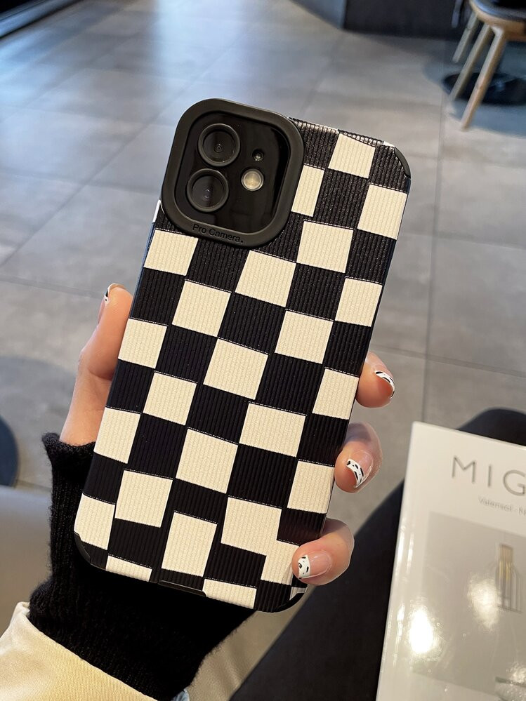 Checkerboard Phone Case Compatible With IPhone 11,IPhone 13,IPhone 14 Pro Max | SHEIN