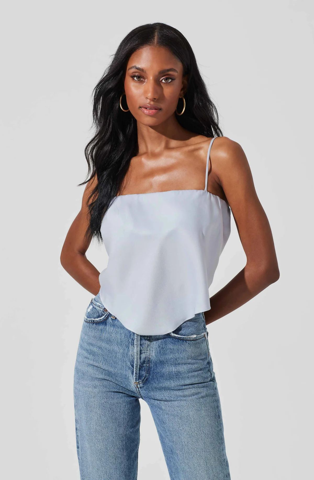 Tie Back Square Neck Cami | ASTR The Label (US)