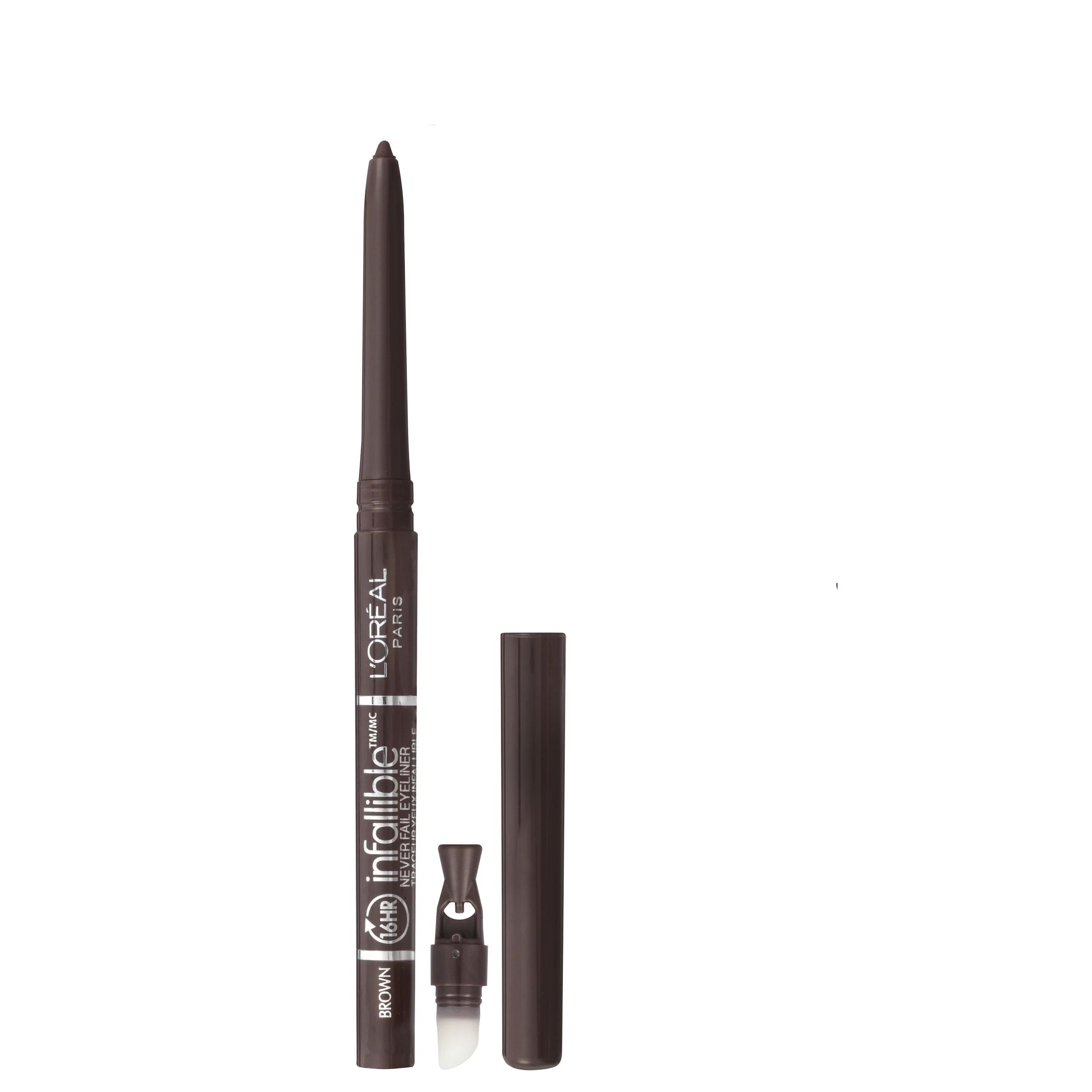 L'Oreal Paris Infallible Never Fail Pencil Eyeliner with Built in Sharpener, Carbon Black - Walma... | Walmart (US)