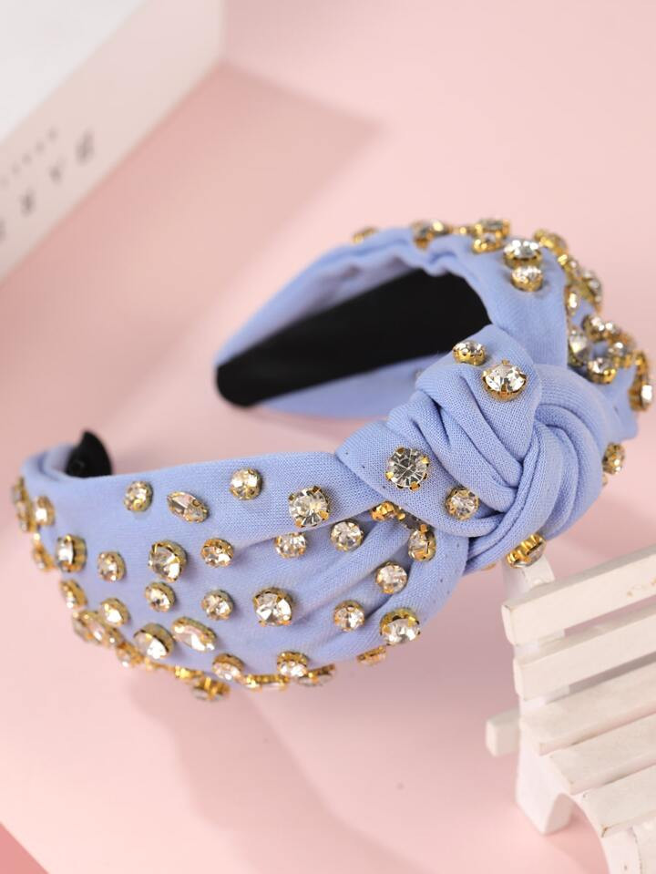 Rhinestone & Knot Decor Headband | SHEIN