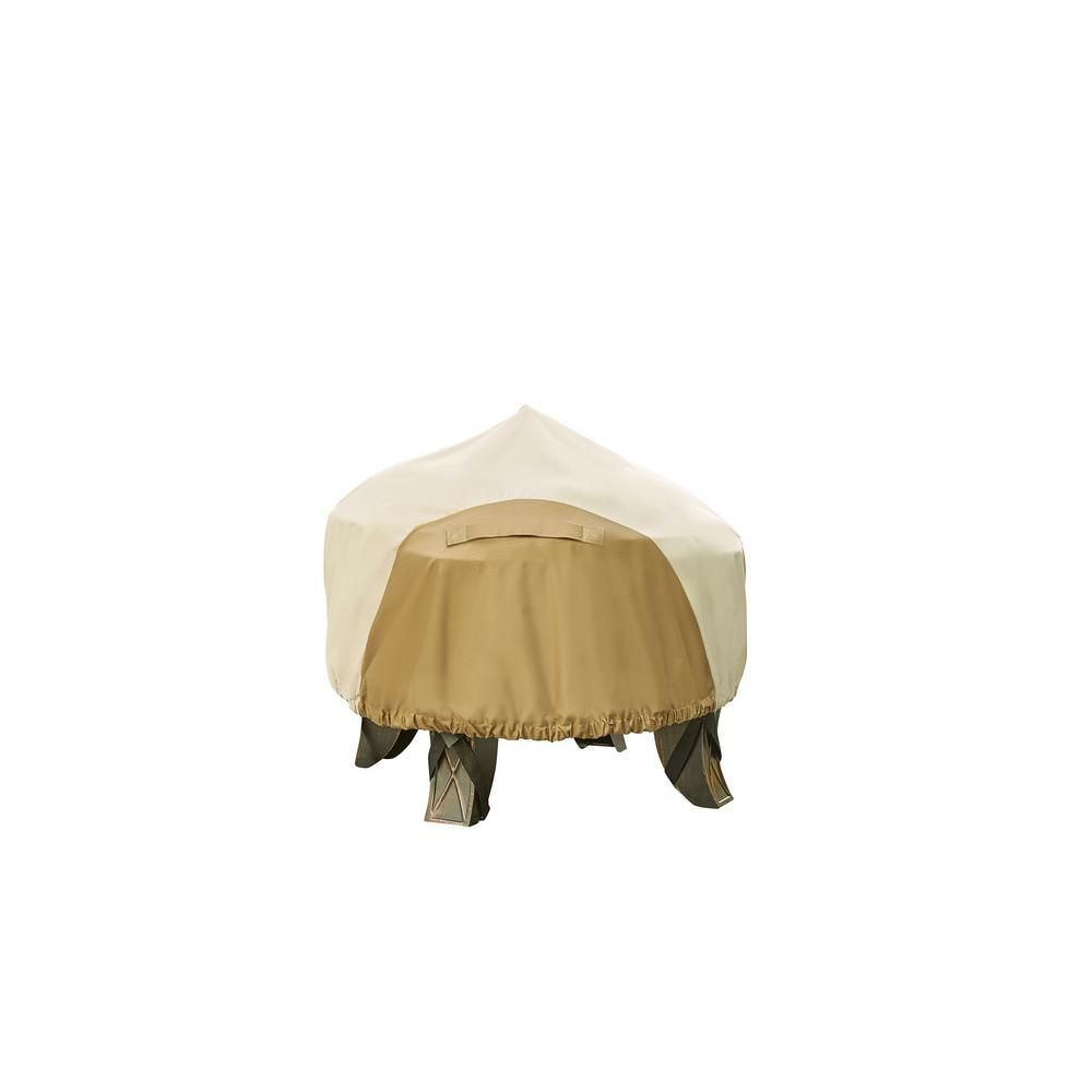 Round Outdoor Patio Fire Pit  Cover | The Home Depot