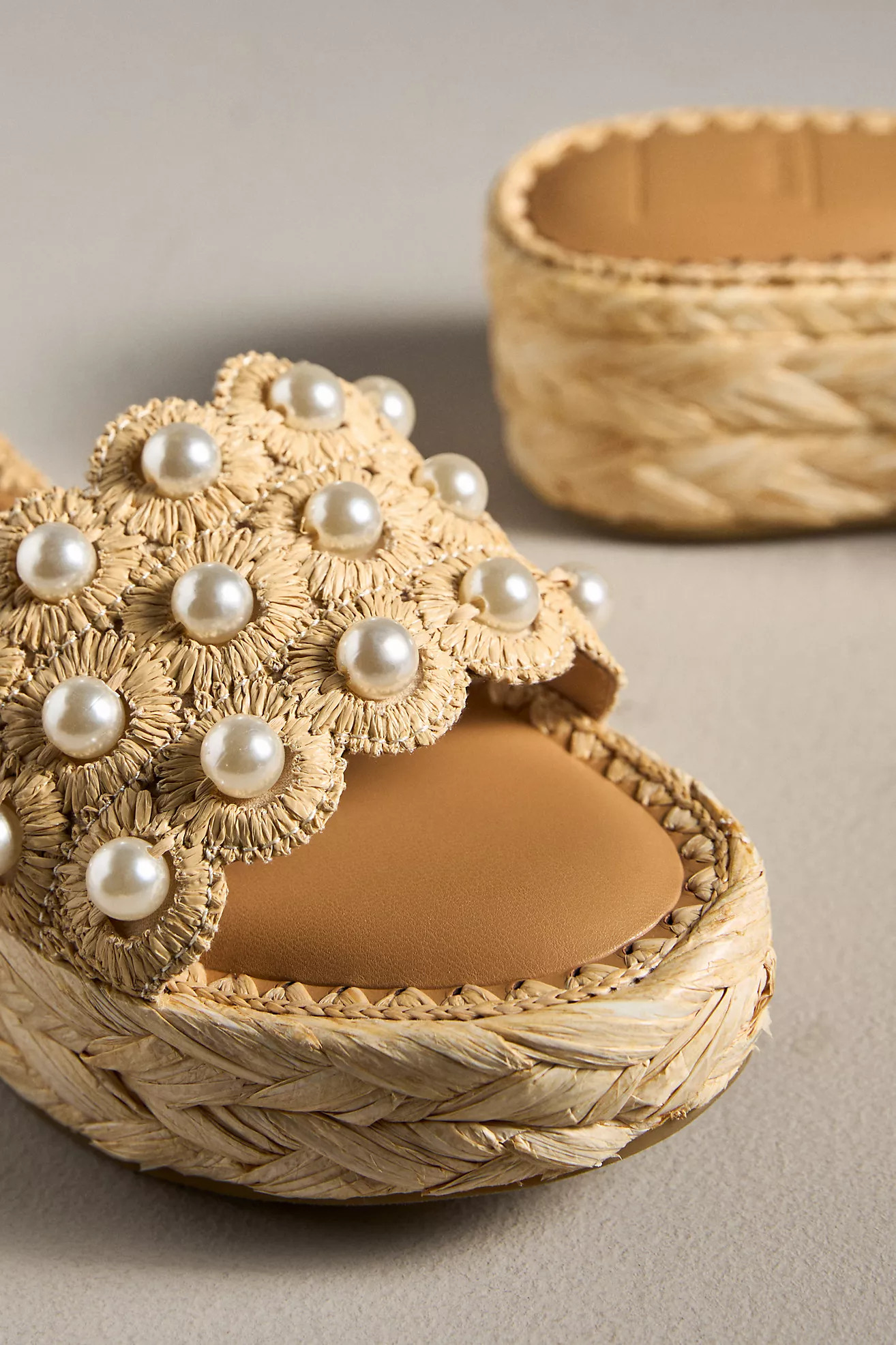 Dolce Vita Caper Pearl Platform Sandals | Anthropologie (US)