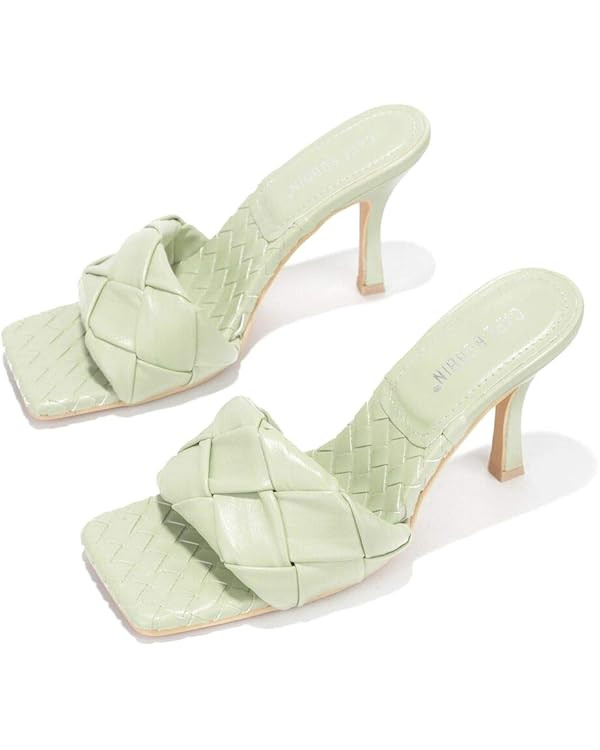 Cape Robbin Mule High Heels Sandals for Women | Amazon (US)